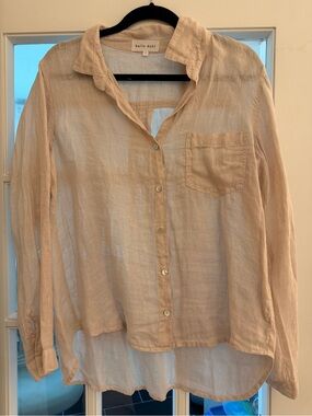 Bella Dahl Lightweight Tan/sand color Button-Up Shirt